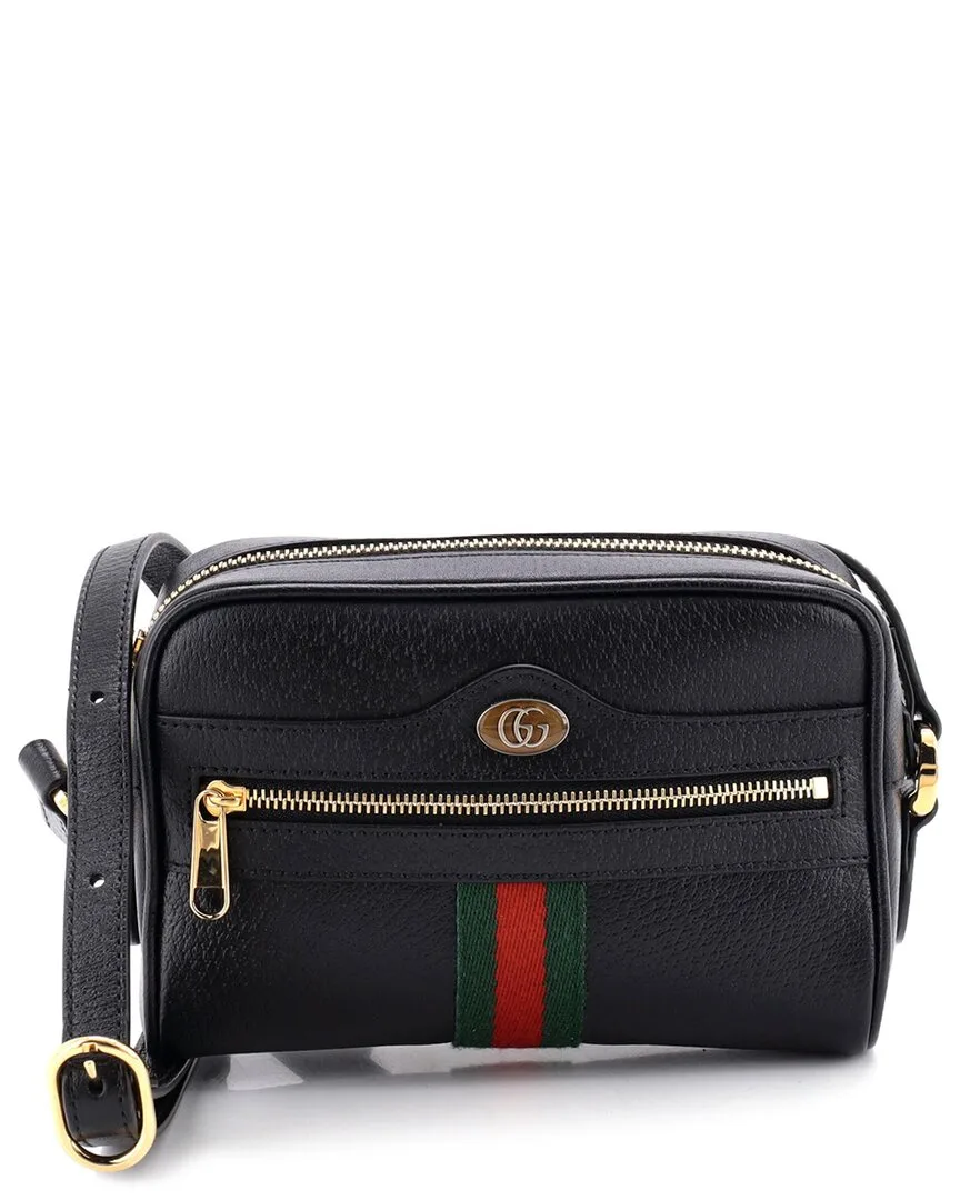 Leather Ophidia Shoulder Bag Mini (authentic Pre-Loved) by Gucci