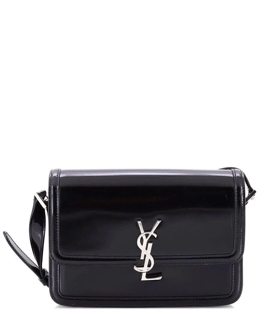 Patent Leather Solferino Bag Medium (authentic Pre-Loved) by Saint Laurent