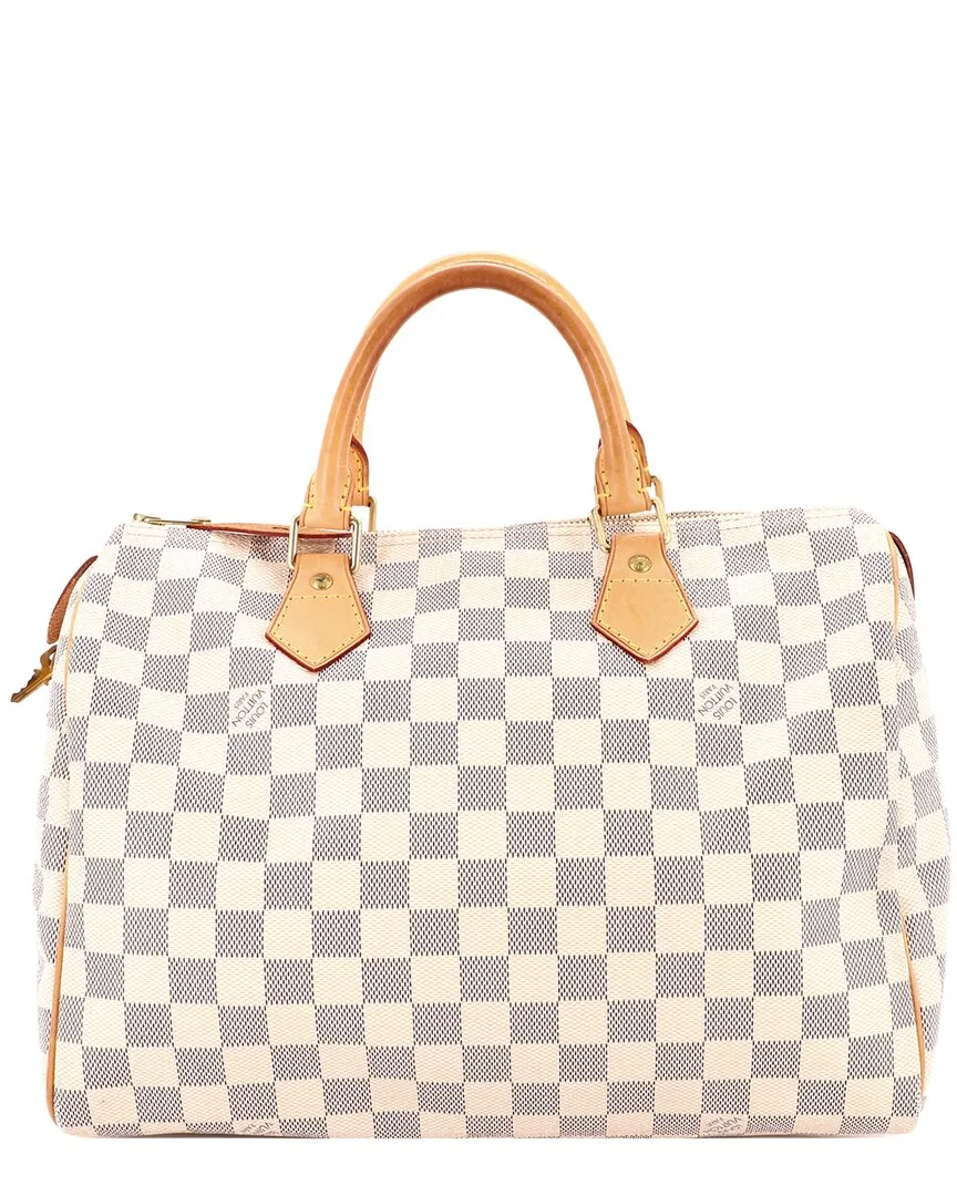 White Damier Speedy 30 (authentic Pre-Loved) by Louis Vuitton
