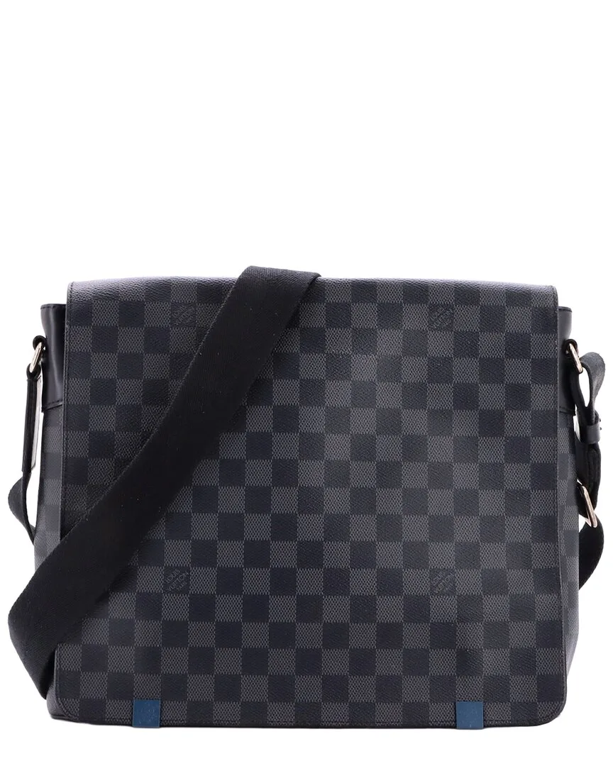 Damier Graphite District Nm Messenger Bag mm (authentic Pre-Loved) by Louis Vuitton
