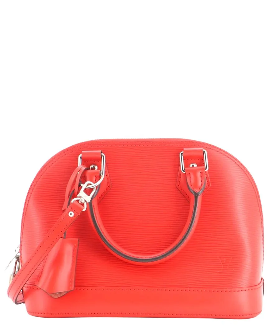 Red Epi Leather Alma Bb (authentic Pre-Loved) by Louis Vuitton