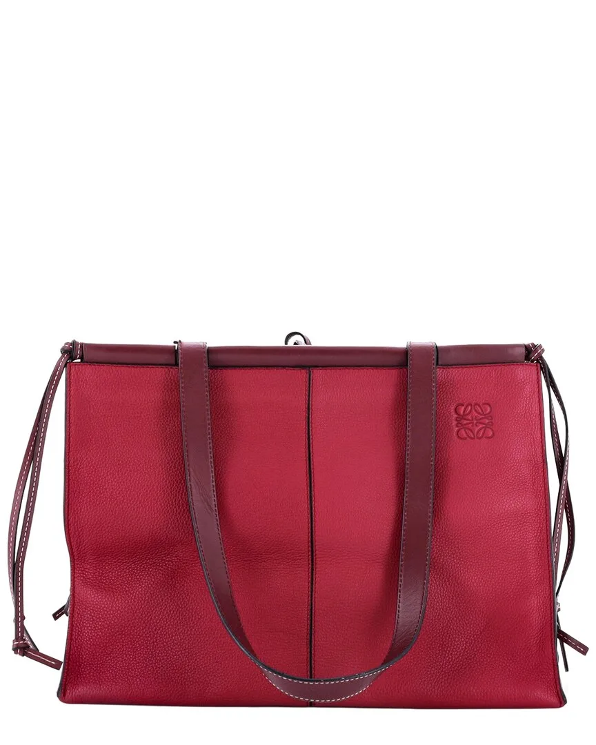 Pink Leather Cushion Tote Large (authentic Pre-Loved) by LOEWE