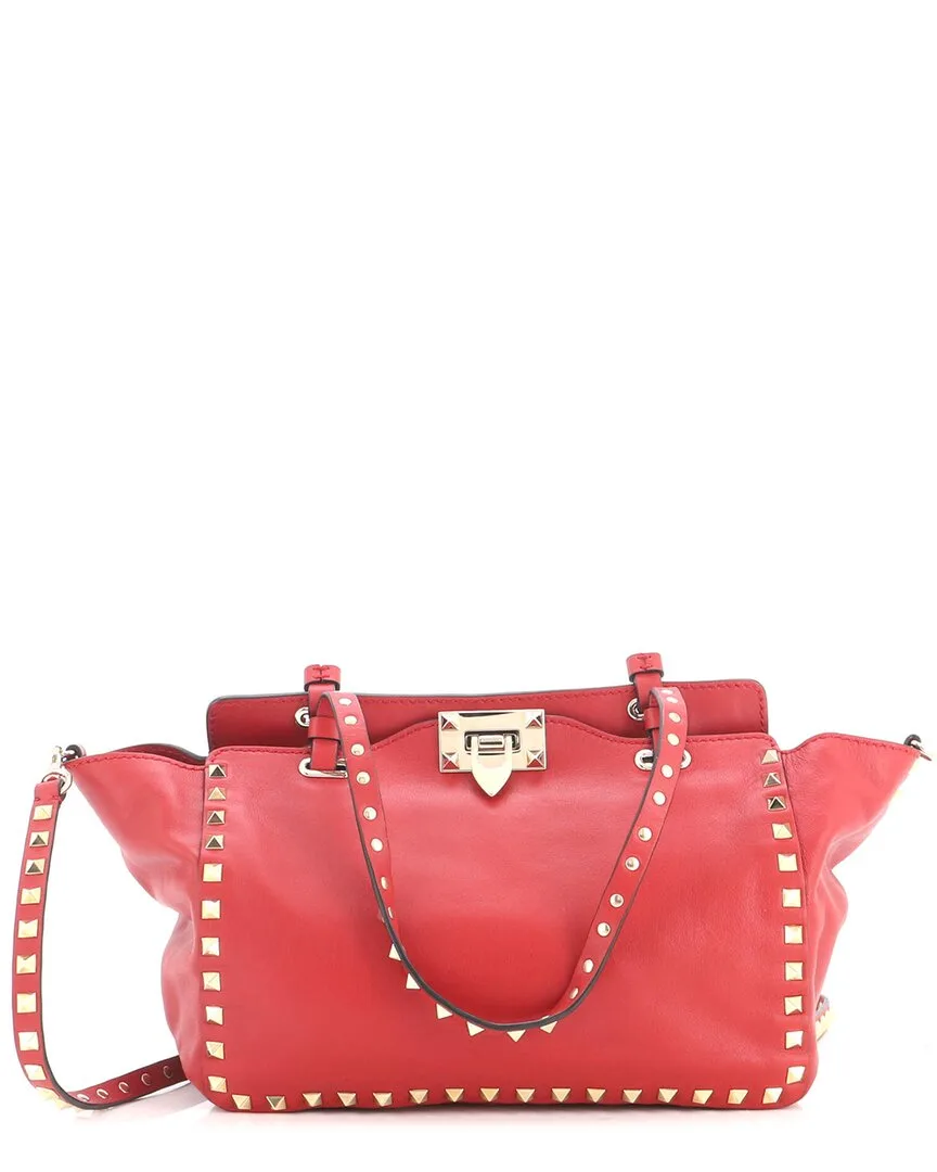 Leather Rockstud Tote Soft Small (authentic Pre-Loved) by Valentino