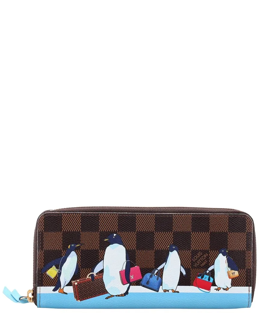 Blue Damier Clemence Wallet (authentic Pre-Loved) by Louis Vuitton
