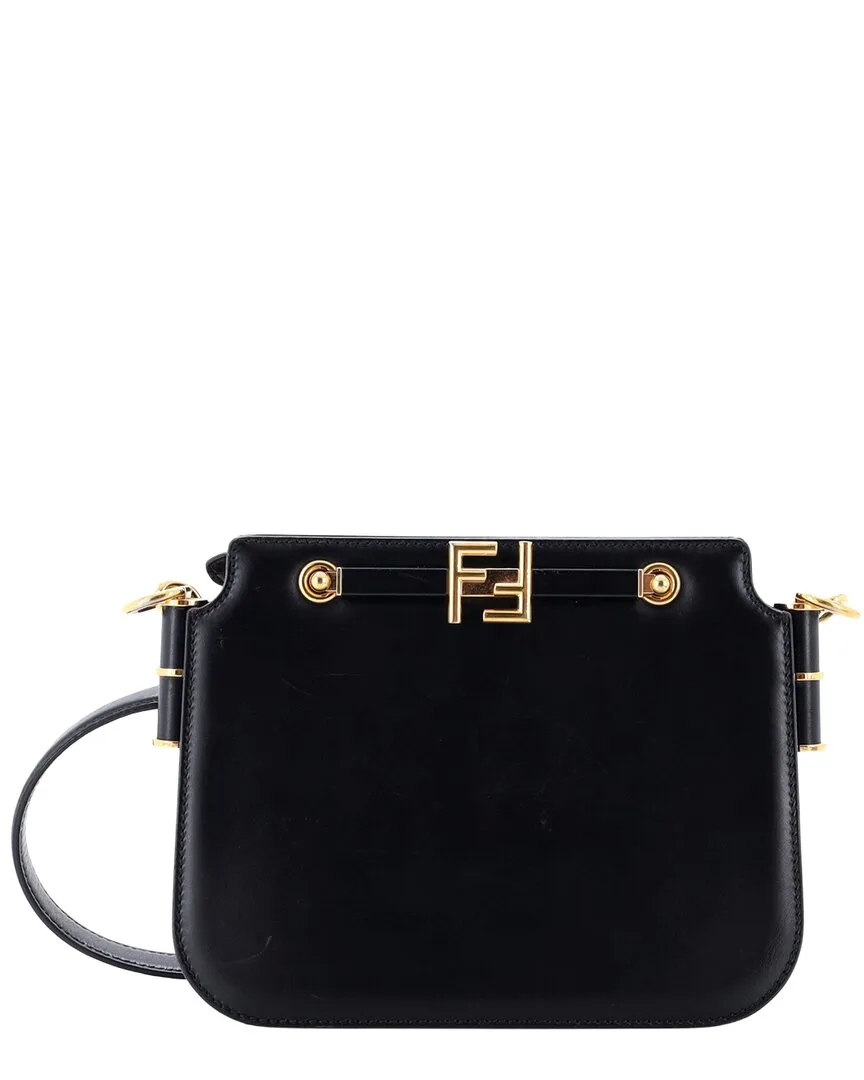 Black Leather Touch Shoulder Bag (authentic Pre-Loved) by FENDI