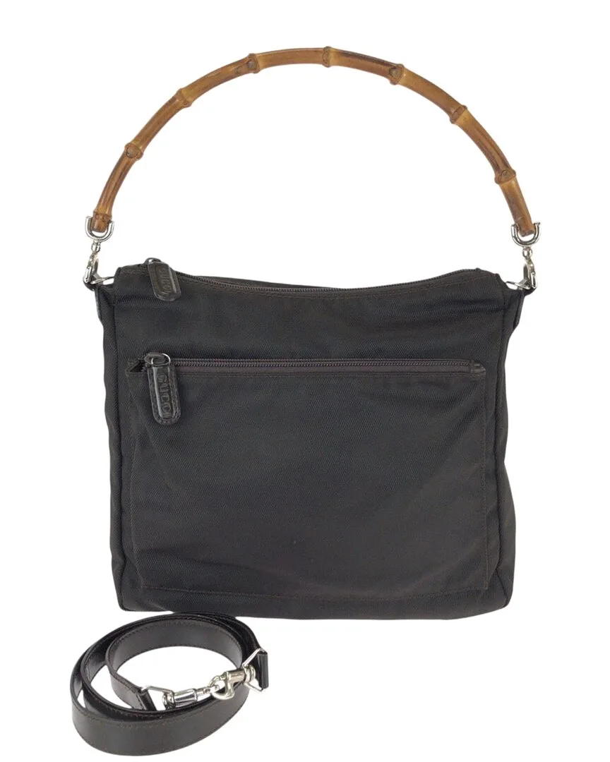 Nylon Bamboo 2Way Handbag (authentic Pre-Loved) by Gucci