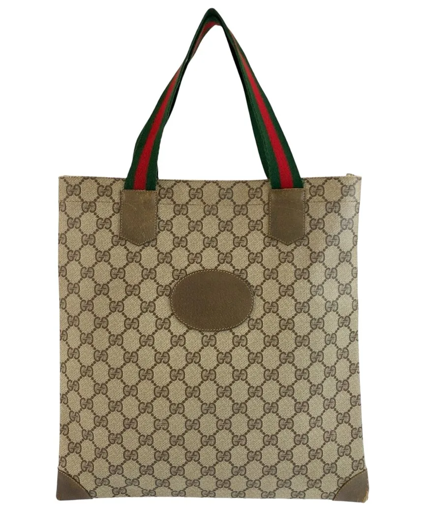 Gg Supreme Canvas Sherry Line Tote (authentic Pre-Loved) by Gucci