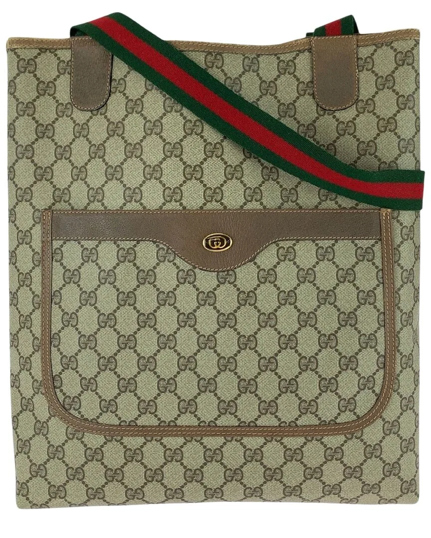 Gg Supreme Canvas Tote (authentic Pre-Loved) by Gucci