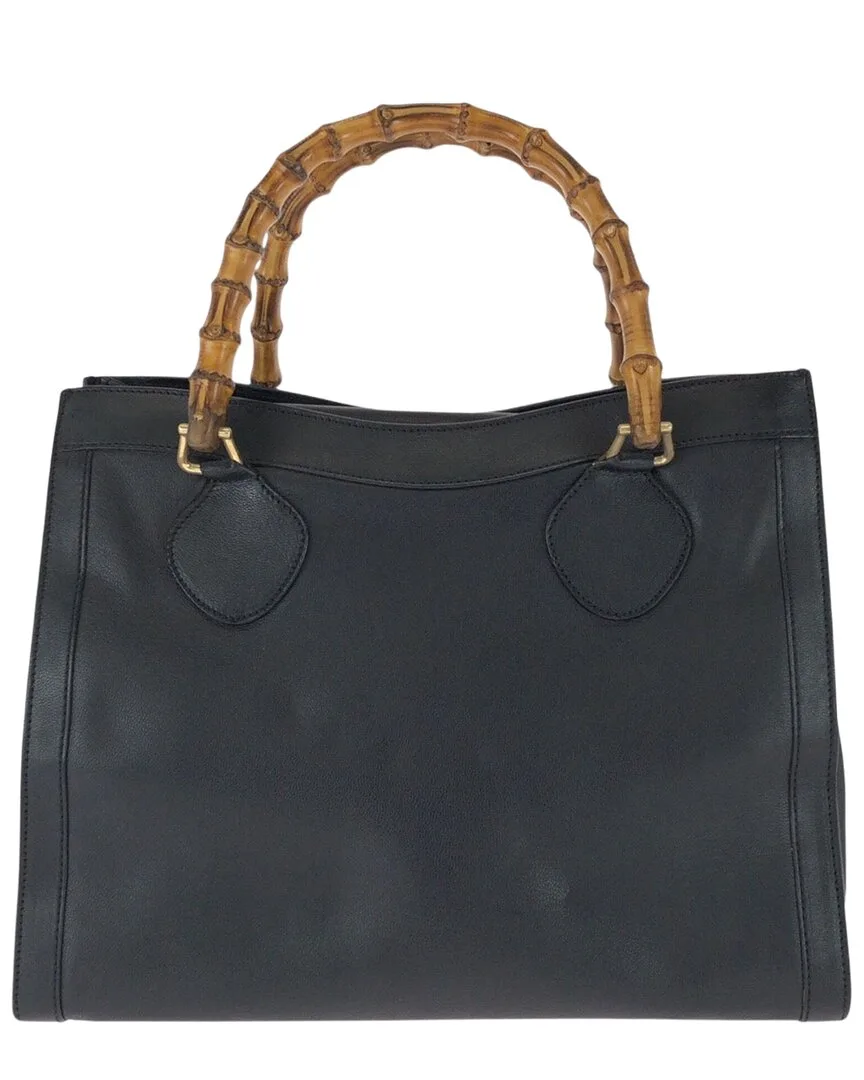 Black Bamboo Tote (authentic Pre-Loved) by Gucci