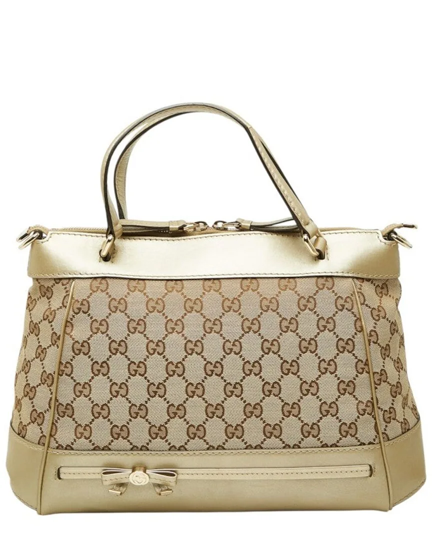 Beige GG Canvas Mayfair Handbag (authentic Pre-Loved) by Gucci