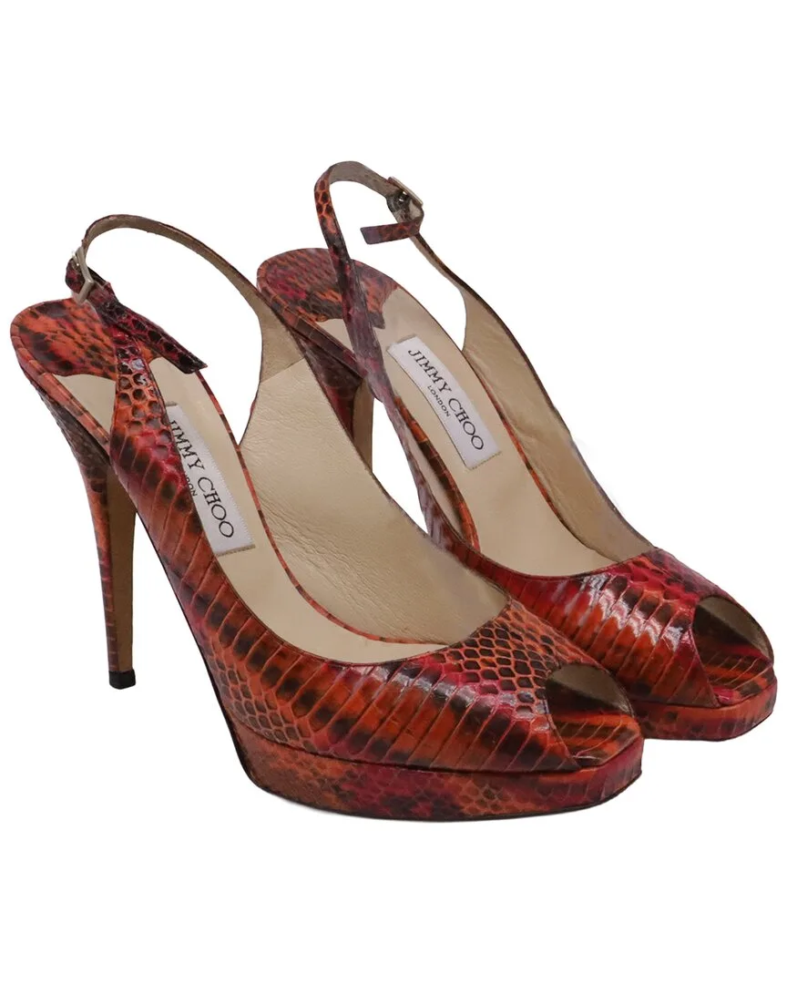 Leather Slingback Heel (authentic Pre-Loved) by Jimmy Choo