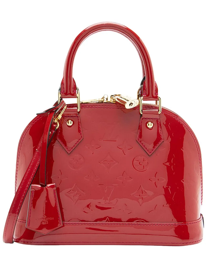 Red Vernis Leather Alma Bb (authentic Pre-Loved) by Louis Vuitton