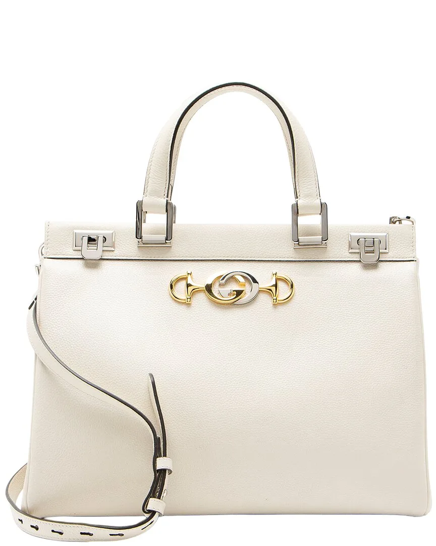 Leather Zumi Medium Tote (authentic Pre-Loved) by Gucci