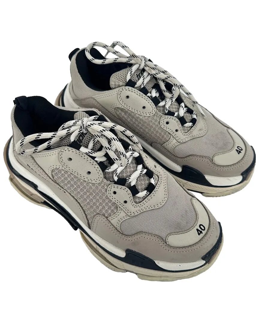 Suede Triple S Sneaker (authentic Pre-Loved) by Balenciaga