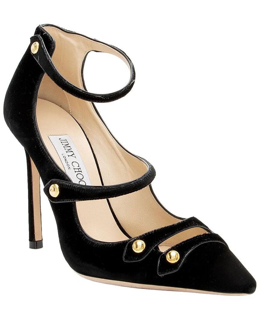Velvet Lacey Pump (authentic Pre-Loved) by Jimmy Choo