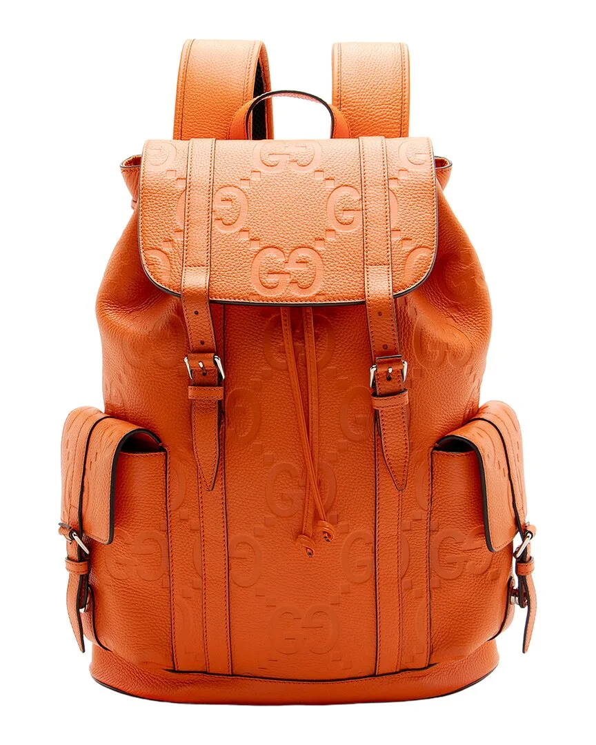 Orange Leather Backpack (authentic Pre-Loved) by Gucci