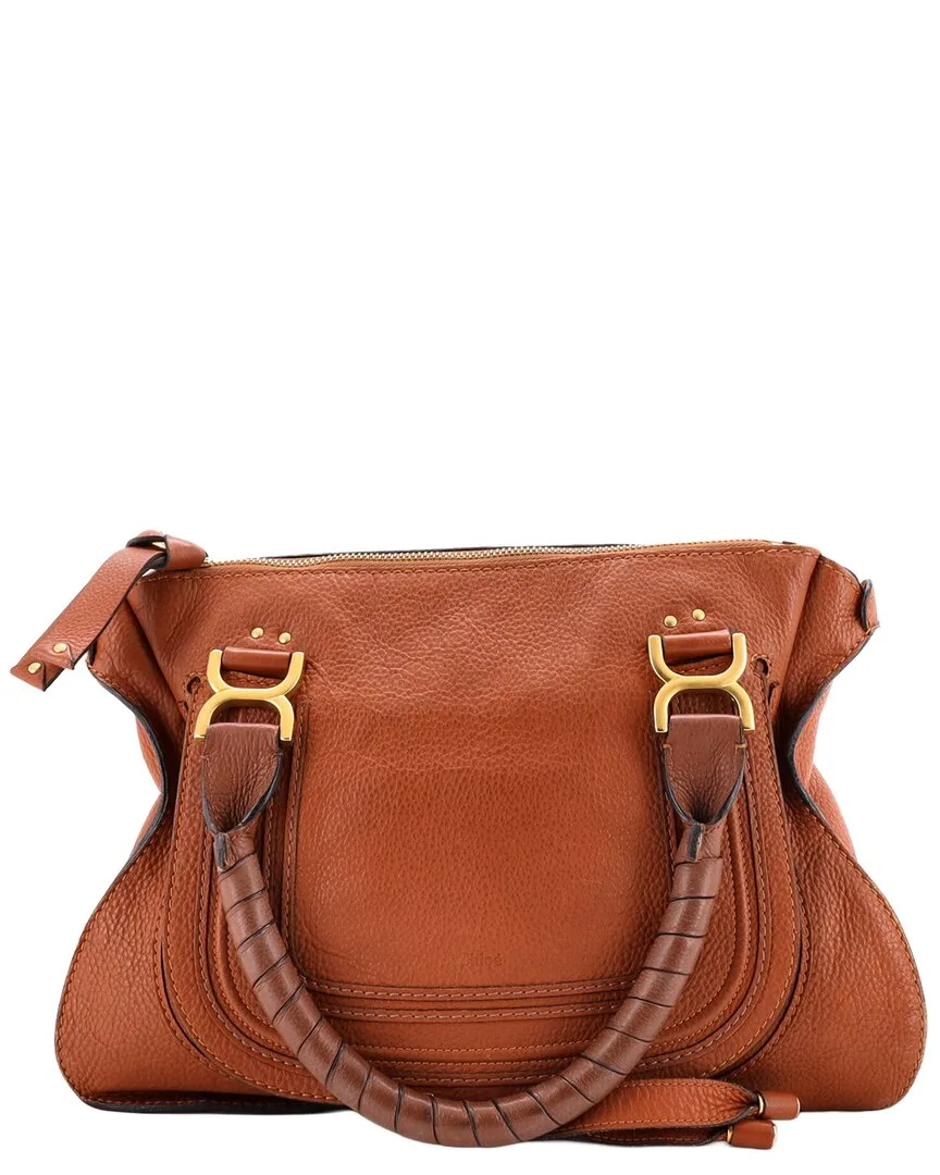 Brown Leather Marcie Shoulder Bag Medium (authentic Pre-Loved)