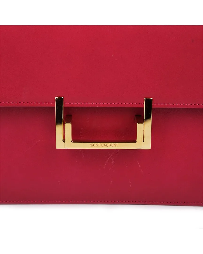 Pink Leather Sac Loulou Shoulder Bag (authentic Pre-Loved) by Saint Laurent
