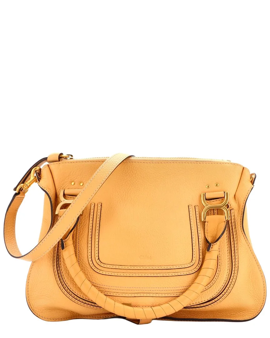 Beige Leather Marcie Satchel Medium (authentic Pre-Loved) by Chloé
