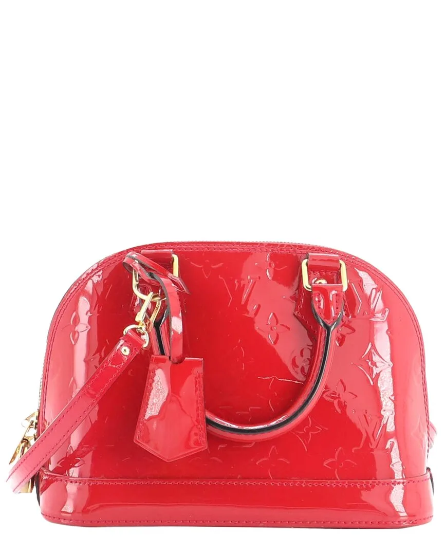 Red Monogram Vernis Alma Bb (authentic Pre-Loved) by Louis Vuitton