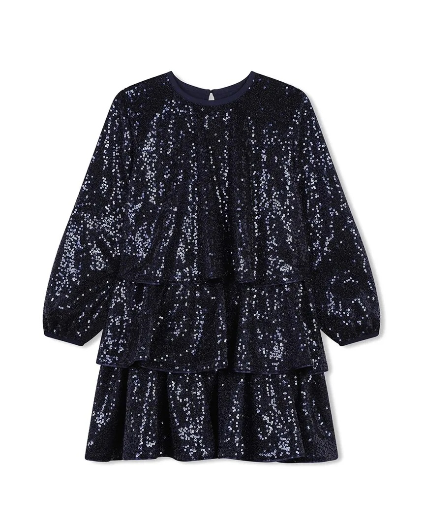 Sequin Smocked Dress by Billieblush