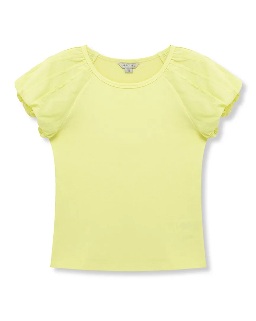 Tucked Puff Sleeve Top by Habitual