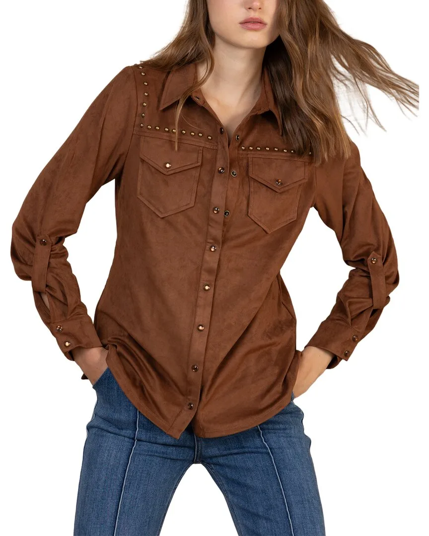 Simone Long Sleeve Woven Blouse by Hale Bob