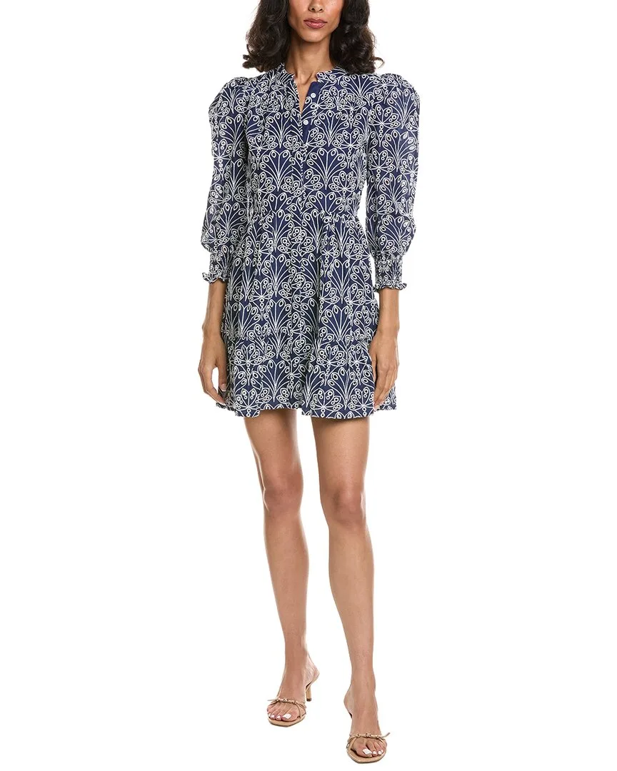 Embroidered Mini Dress