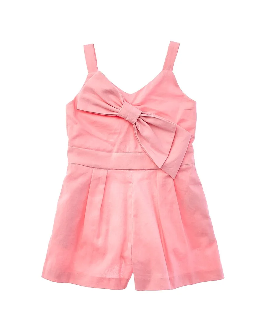 Zenai Linen-Blend Playsuit by Bardot