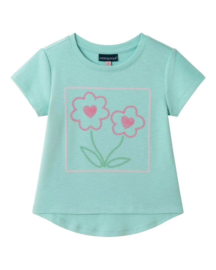 Jersey Embroidered T-Shirt by Andy & Evan