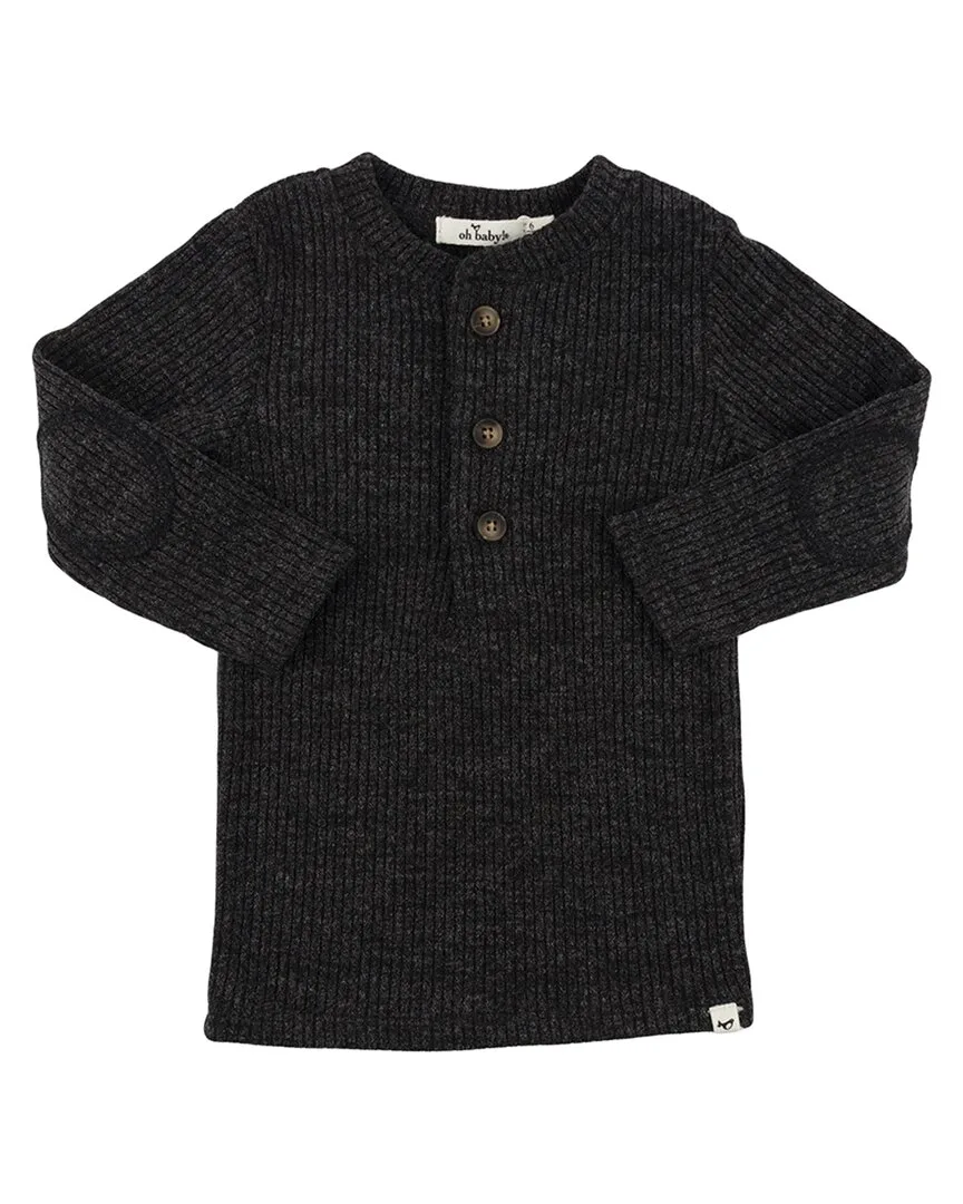 Wide Rib Fuzzy Sweater by Oh Baby