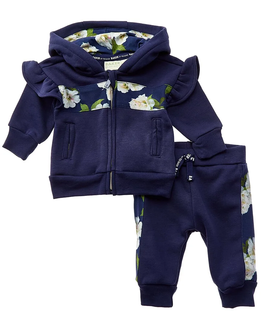 2Pc Brushed French Terry Hoodie & Pant Set by Ted Baker