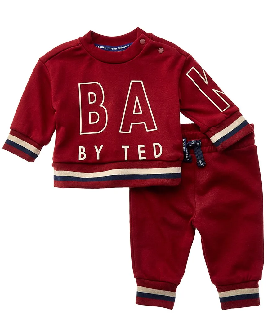 2Pc French Terry Sweatshirt & Pant Set by Ted Baker