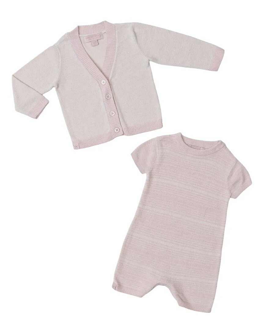 Heathered Stripe Onesie Set by Barefoot Dreams