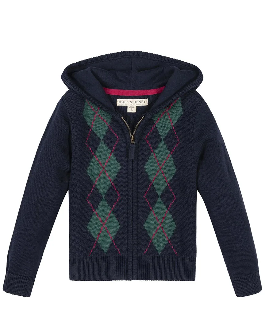 Organic Full Zip Hoodie Sweater by Hope & Henry