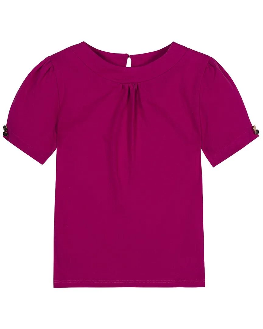 Organic Puff Sleeve Knit Top by Hope & Henry