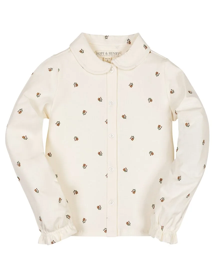 Organic Peter Pan Collar Knit Top by Hope & Henry