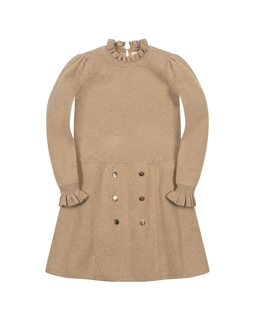 Organic Ruffle Edge Sweater Dress by Hope & Henry