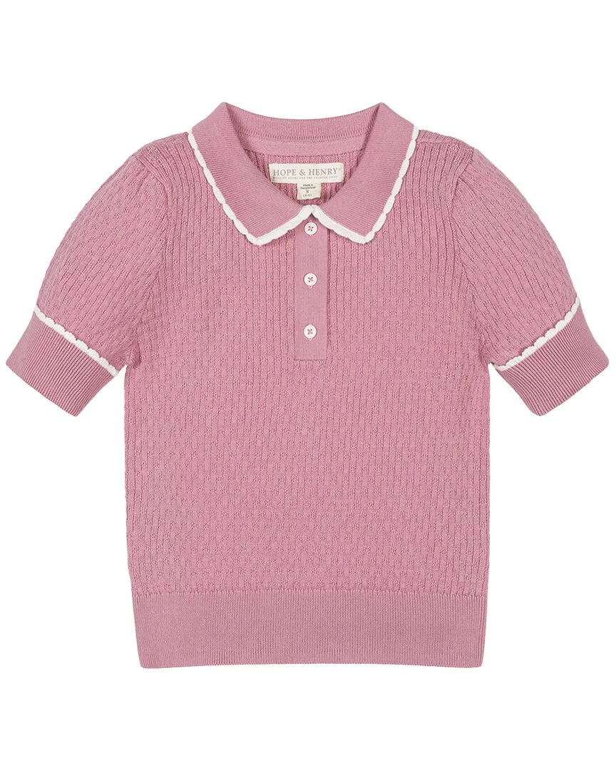 Organic Peter Pan Collar Sweater Polo by Hope & Henry