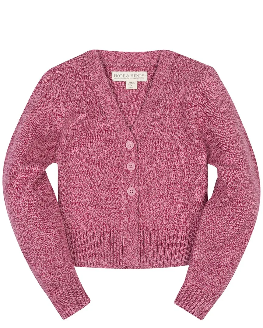 Organic V-Neck Cardigan by Hope & Henry