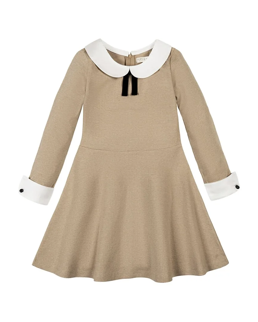 French Look Ponte Dress with Bow by Hope & Henry