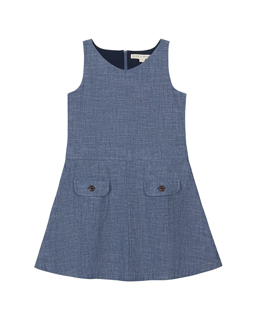 Organic V-Neck Chambray Jumper by Hope & Henry