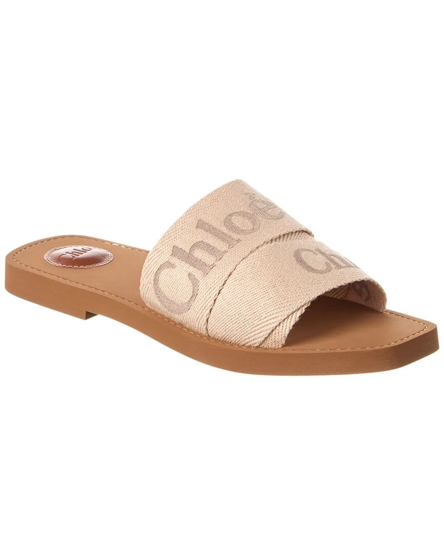 Woody Logo Canvas Slide by Chloé
