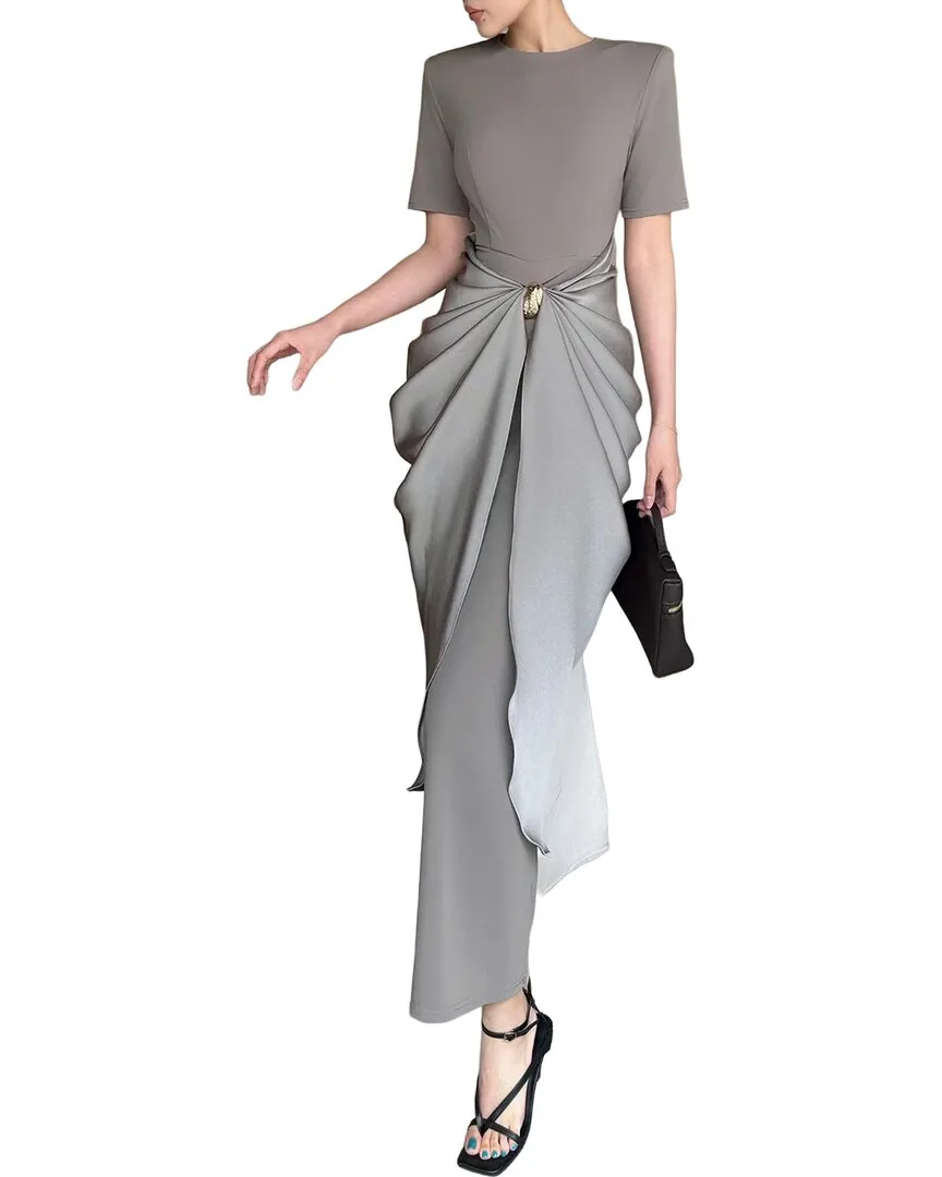 Short Sleeve Maxi Dress by Burryco