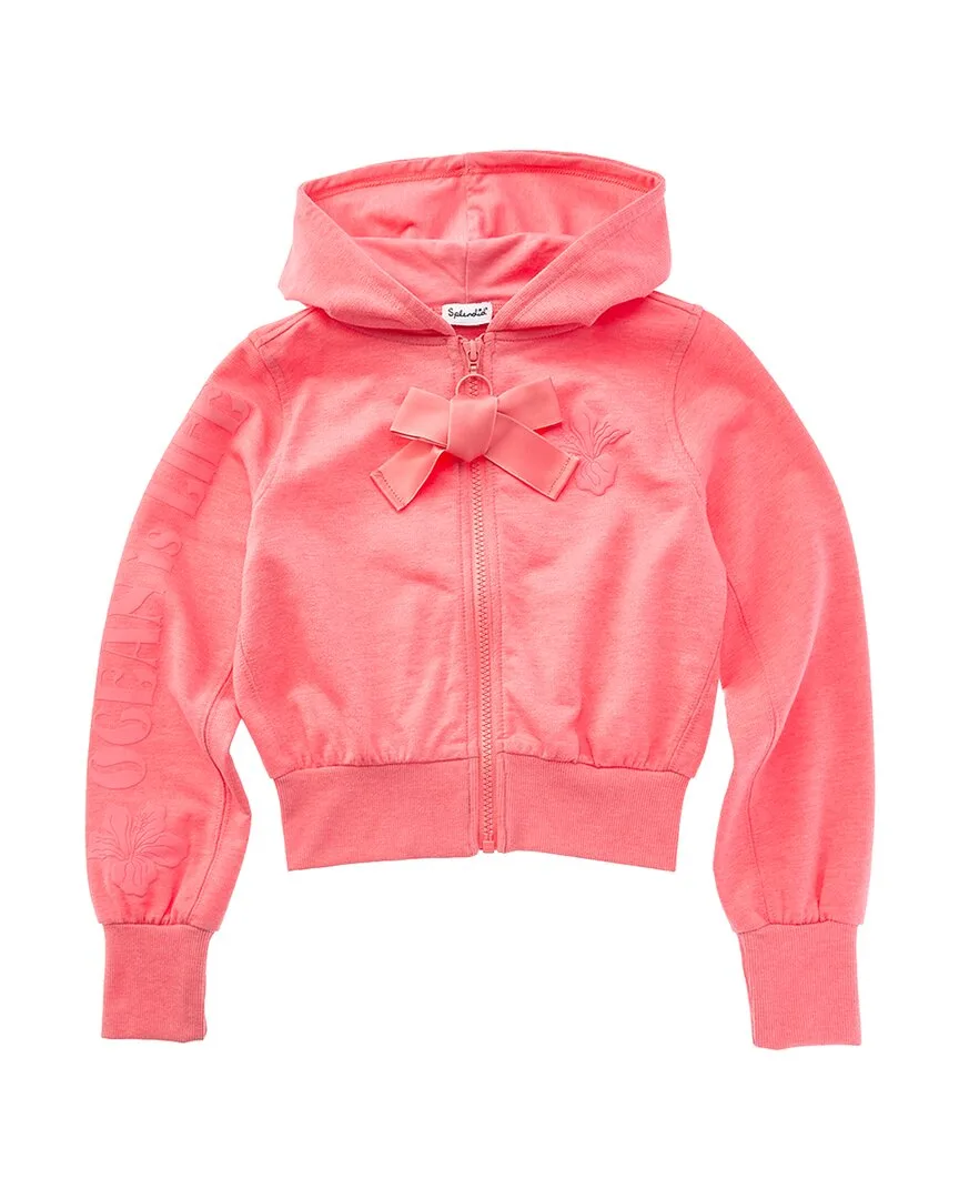 Beach Flower Zip-Up Hoodie by Splendid