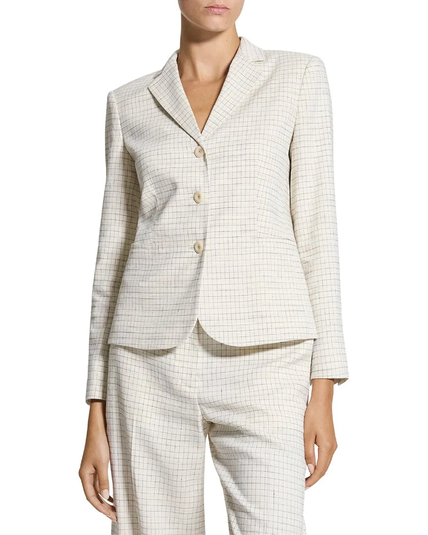 Linen-Blend Jacket by Theory