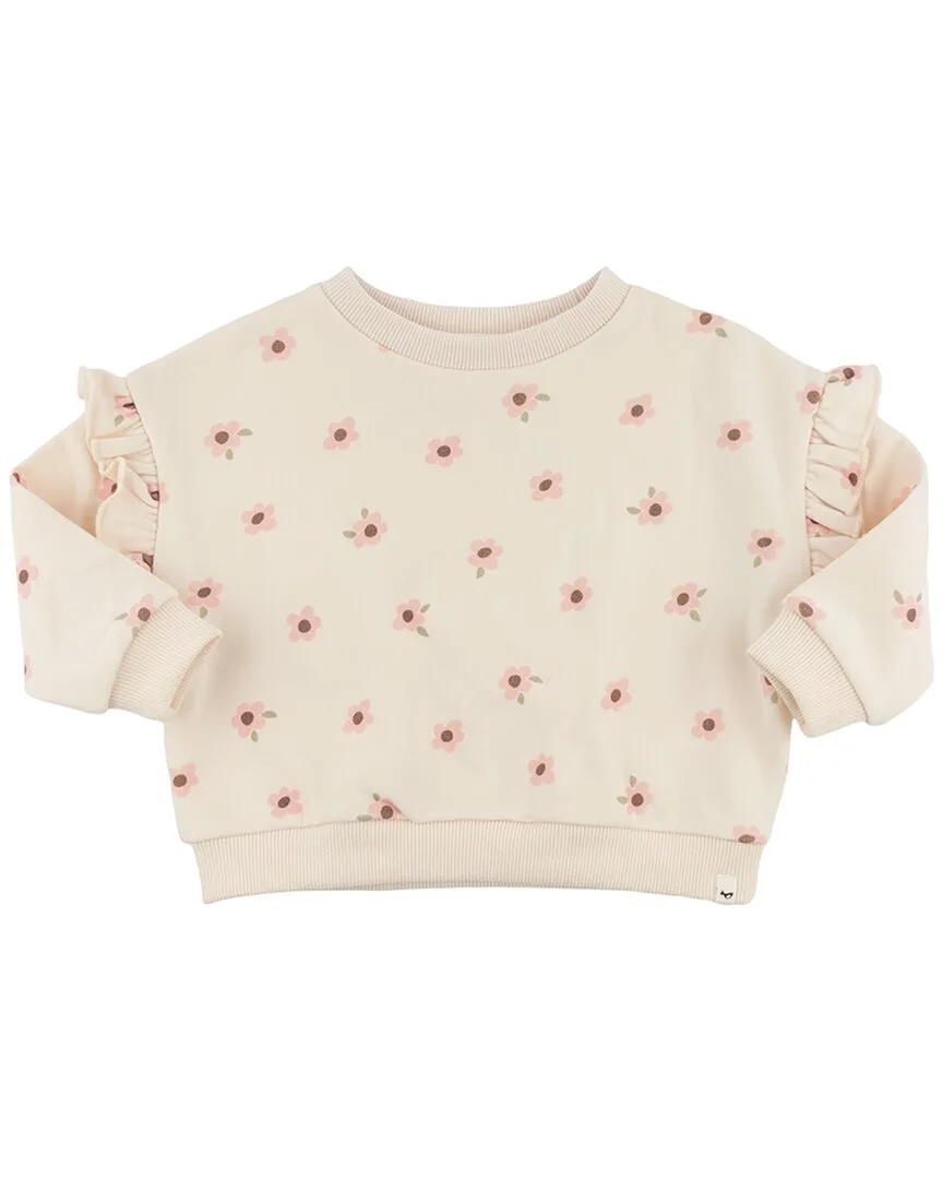Daisies Ruffle Slouch Sweatshirt by Oh Baby