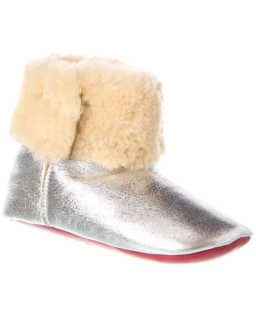 Baby Leather Bootie by Christian Louboutin