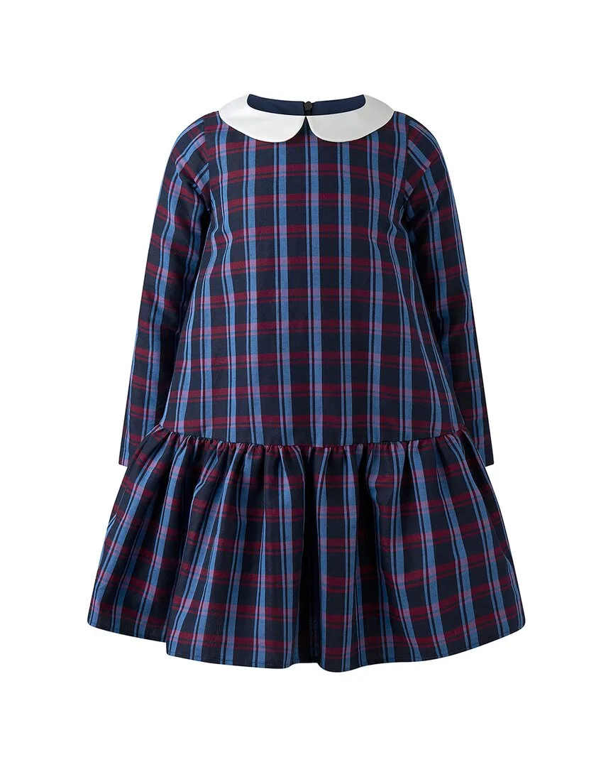 Drop Hem Check Dress by Rachel Riley