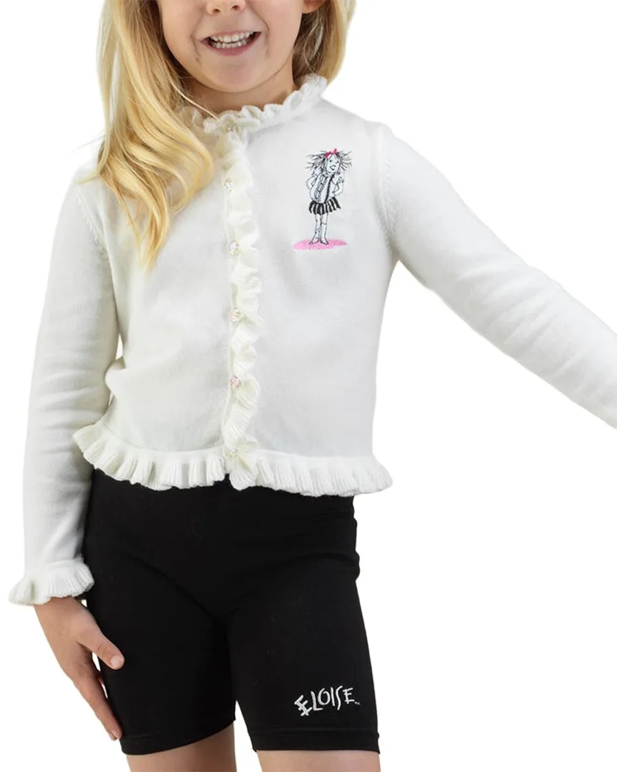 Eloise Ivory Embroidered Cardigan by Rachel Riley